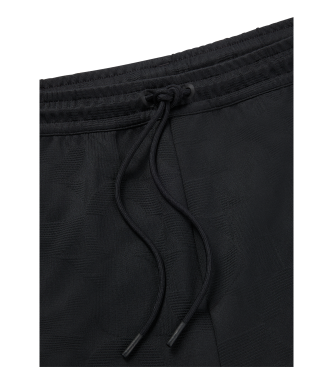 BOSS Pantaloni della tuta dalla vestibilit comoda con cerchi in tessuto jacquard nero