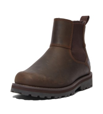 Timberland Courma brown chelsea leather boots