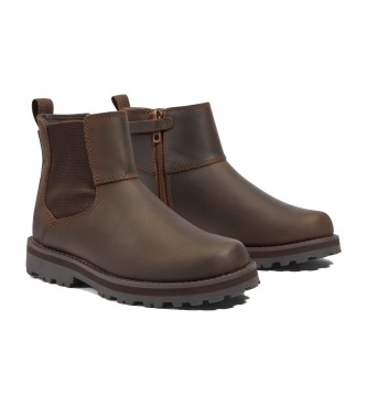 Timberland Courma brown chelsea leather boots