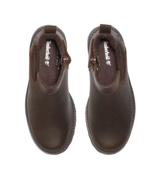 Timberland Courma brown chelsea leather boots