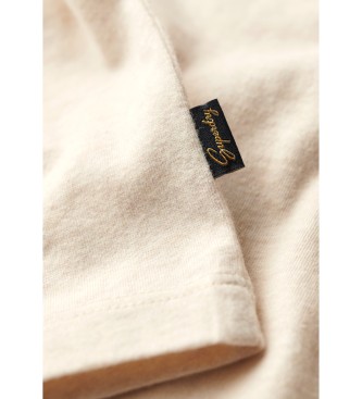 Superdry Baseball T-shirt with logo Essential beige, orange