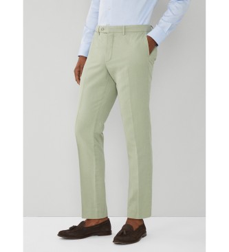 Hackett London Pantalon chino en lin vert