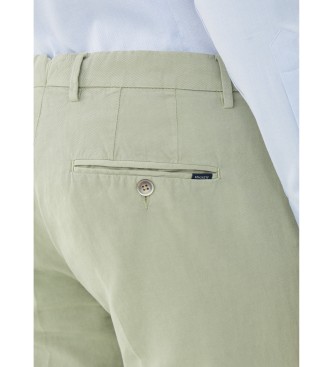 Hackett London Pantalon chino en lin vert