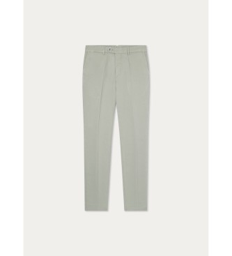 Hackett London Pantalon chino en lin vert