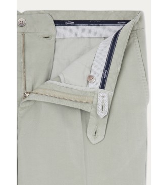 Hackett London Pantalon chino en lin vert