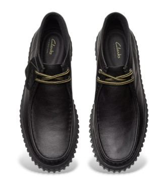 Clarks Bottines en cuir Torhill Hi noir