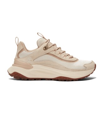 Timberland Zapatillas de piel impermeables de caa baja con cordones Motion Access beige