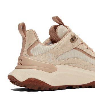 Timberland Zapatillas de piel impermeables de caa baja con cordones Motion Access beige