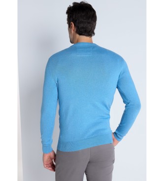 Bendorff Maglione blu basic con scollo a V