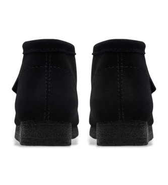 Clarks Botines de piel Wallabee negro