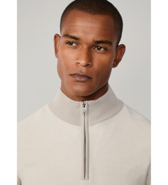 Hackett London Honeycomb beige jumper