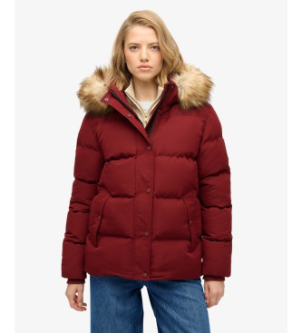 Superdry Cappotto Everest Five Baffle in rosso