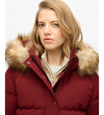 Superdry Cappotto Everest Five Baffle in rosso