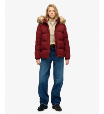 Superdry Cappotto Everest Five Baffle in rosso