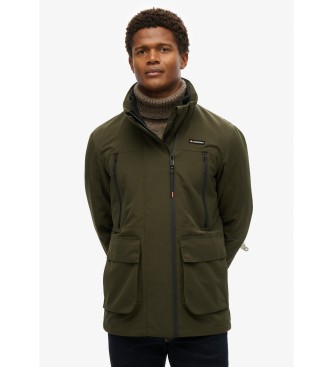 Superdry Giacca a vento con cappuccio verde Ultimate