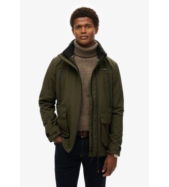 Superdry Giacca a vento con cappuccio verde Ultimate