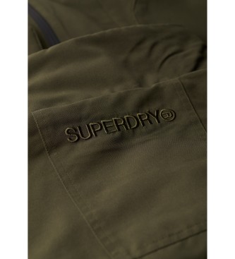 Superdry Giacca a vento con cappuccio verde Ultimate