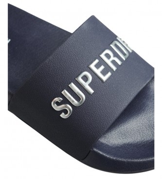 Superdry Chinelos com o logtipo da Code navy