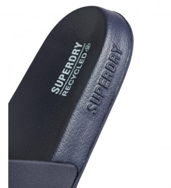 Superdry Chinelos com o logtipo da Code navy
