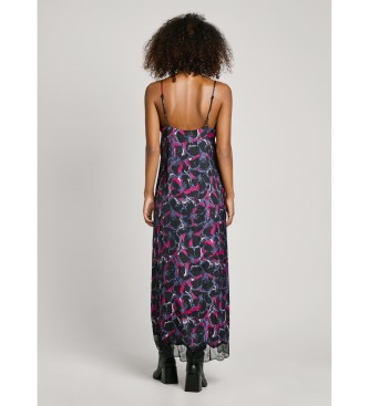 Pepe Jeans Vestido lencero Alicia negro