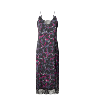 Pepe Jeans Vestido lencero Alicia negro