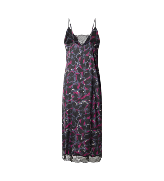 Pepe Jeans Vestido lencero Alicia negro