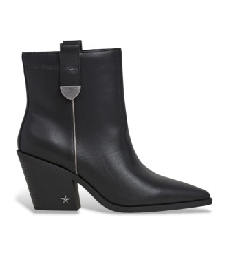 Pepe Jeans Botines de Piel Gina Cities negro