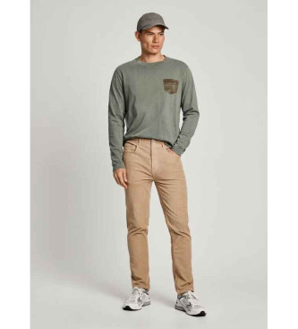 Pepe Jeans Manchesterbyxa i beige manchester 5-ficks manchesterbyxa