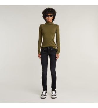 G-Star Jeansy Midge Cody Mid Skinny ciemnoszare