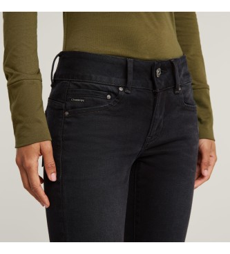 G-Star Jeansy Midge Cody Mid Skinny ciemnoszare