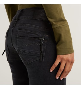 G-Star Jeansy Midge Cody Mid Skinny ciemnoszare
