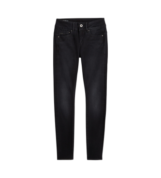 G-Star Jeansy Midge Cody Mid Skinny ciemnoszare
