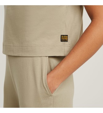 G-Star Tuta beige a doppio strato con gamba larga
