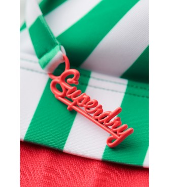 Superdry Triangel-Bikinioberteil mit grnen Streifen