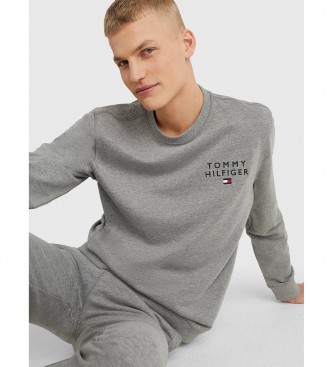 Tommy Hilfiger Bluza z okrągłym dekoltem w kolorze szarym