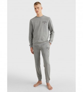 Tommy Hilfiger Bluza z okrągłym dekoltem w kolorze szarym