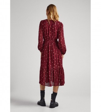 Pepe Jeans Granatfarvet Gio-kjole