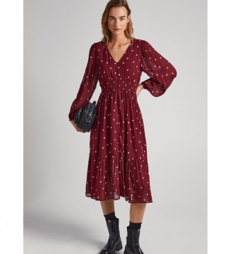 Pepe Jeans Granatfarvet Gio-kjole