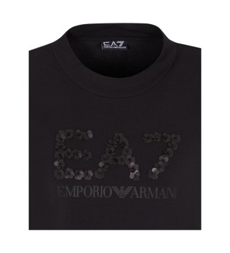EA7 T-shirt Crystal schwarz