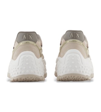A|X Armani Exchange Innovate Beige Leather Sneakers
