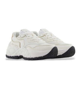 A|X Armani Exchange Weie Logo-Turnschuhe