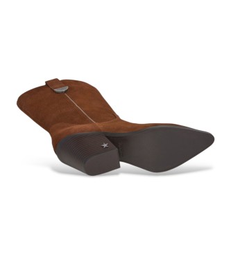 Pepe Jeans Gina West Lederstiefel braun