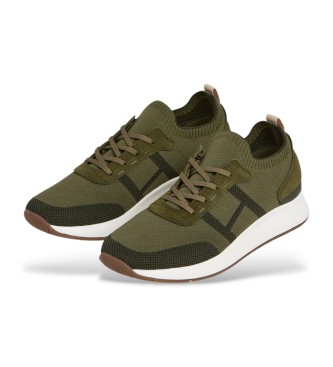 Hackett London Chaussures H-Runner vertes
