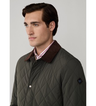 Hackett London Giacca trapuntata verde