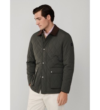 Hackett London Giacca trapuntata verde