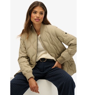 Superdry Jakke Kort quiltet foring Jakke beige