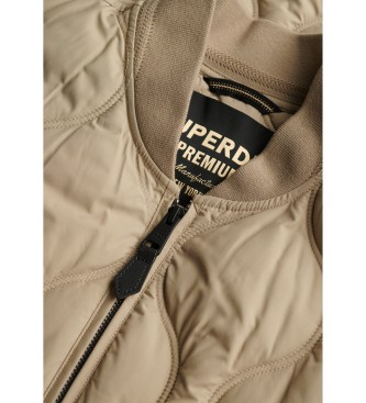 Superdry Jakke Kort quiltet foring Jakke beige