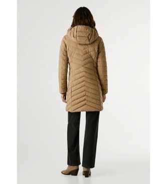Pepe Jeans Sann Long Beige Duffle Down Coat