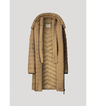 Pepe Jeans Sann Long Beige Duffle Down Coat