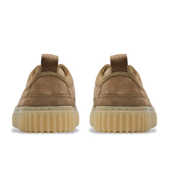 Clarks Torhill Lace brown leather shoes